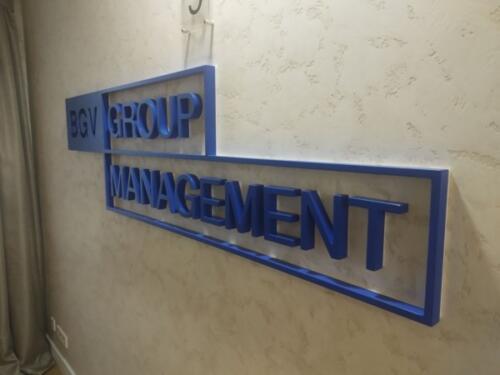 bgv - Three-dimensional letters made of wood and other materials