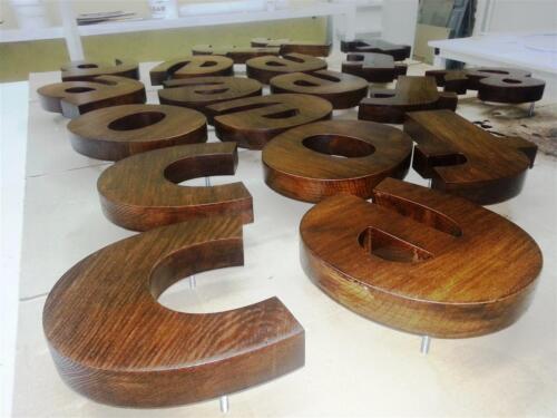 bykvi derevo ct 3 - Three-dimensional letters made of wood and other materials