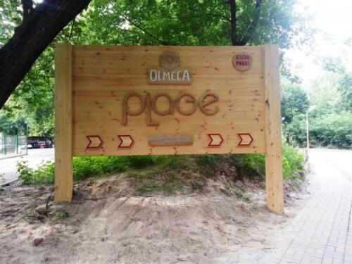 olmeca place 1 1 - Three-dimensional letters made of wood and other materials
